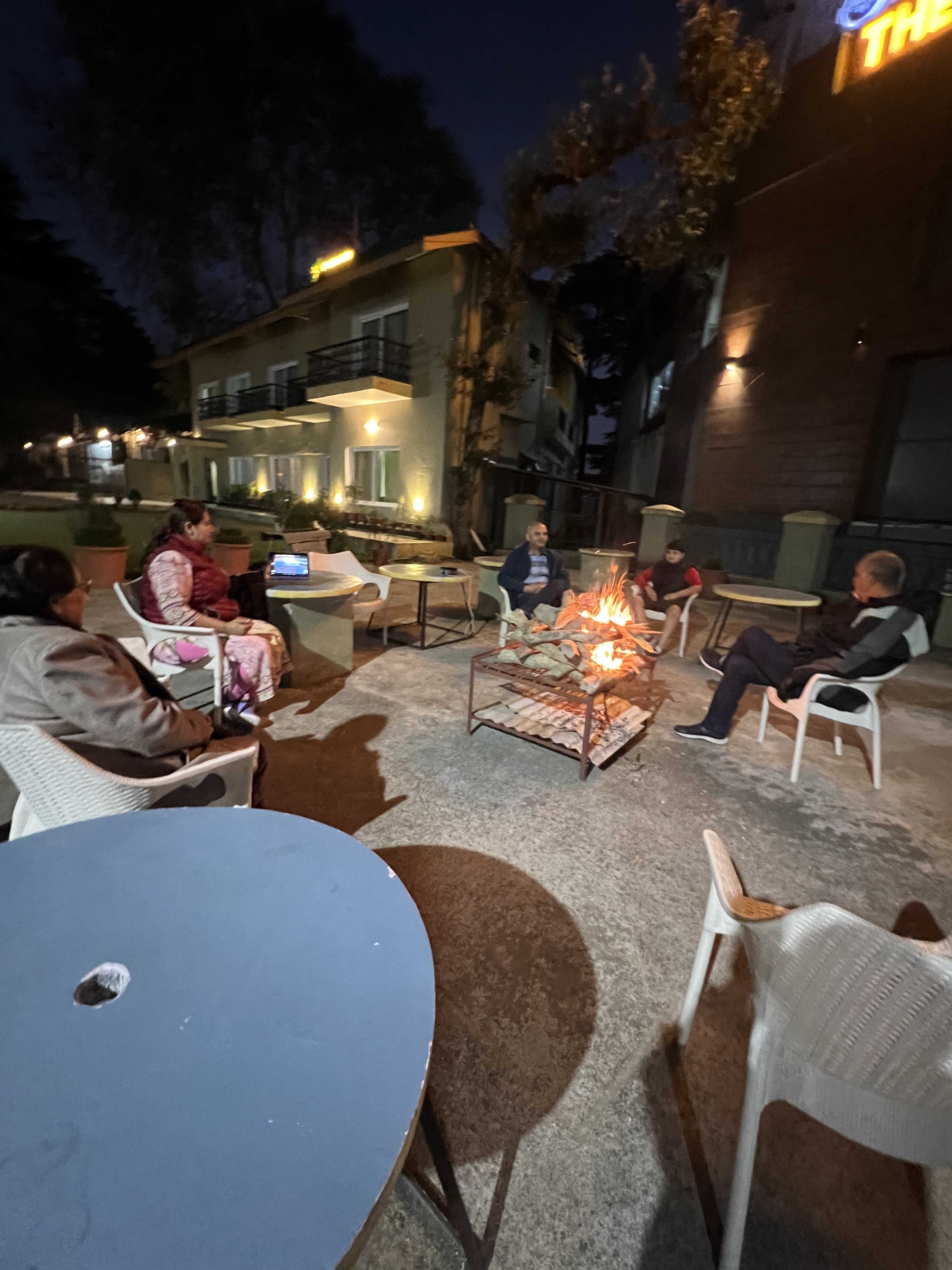 Bonfire at Night